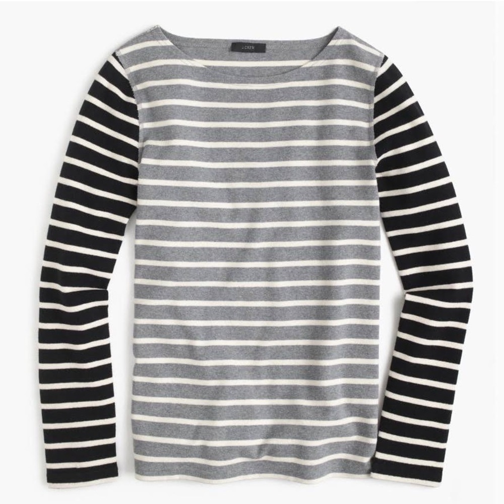J. Crew Stripe Waffle Knit Thermal